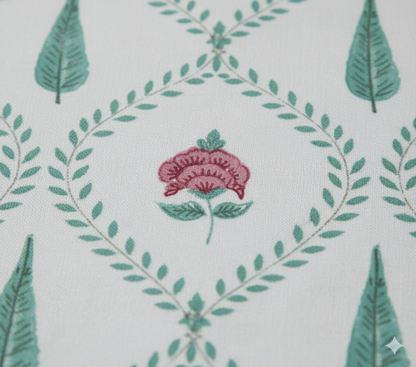 Mehfil - Blue | Artisanal Jaipuri Print Bedsheet | 100% Cotton Queen/King Size Bedding