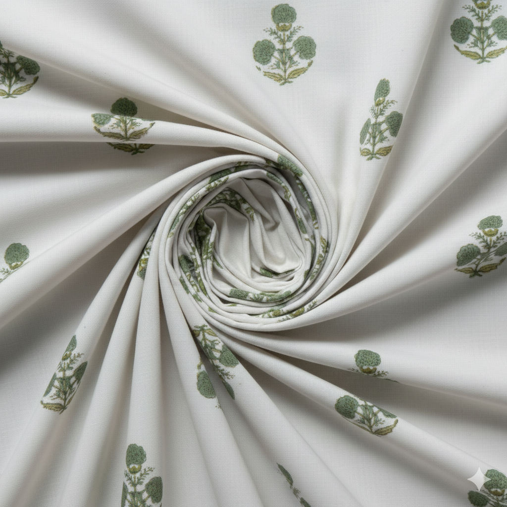 Vann | Artisanal Jaipuri Print Bedsheet | 100% Cotton Queen/King Size Bedding